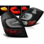 Zadní světla Škoda Fabia II 07- černá LED BAR – Zboží Mobilmania