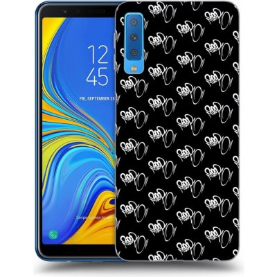 Pouzdro Picasee silikonové Samsung Galaxy A7 2018 A750F - Separ - White On Black černé – Zboží Mobilmania