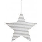Kovová vánoční hvězda na zavěšení průměr 20 cm STAR House Doctor stříbrná – Hledejceny.cz