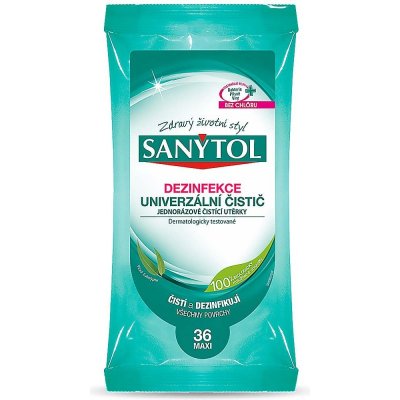 Sanytol Dezinfekce jednorázové čistící utěrky vůně eukalyptu 2 x 24 ks