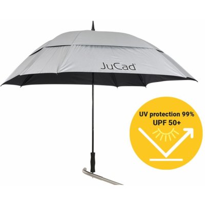 JuCad Umbrella Windproof UV With Pin stříbrná – Zboží Dáma