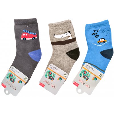 Dětské zimní termo ponožky doprava 3 páry – Sleviste.cz