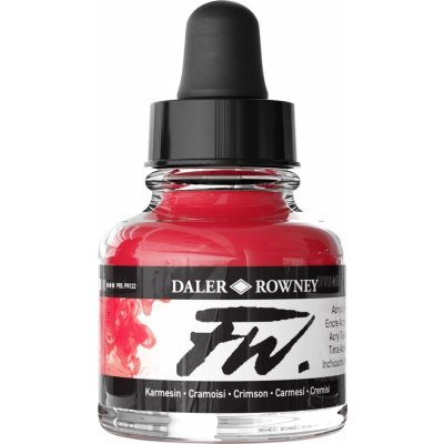 Daler Rowney FW Akrylový tuš Crimson 29,5 ml 1 ks – Zboží Dáma