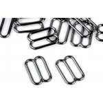 Posunovač na prádlo / motýlka šíře 12 mm kovový - nikl černý (20 ks) – Zboží Mobilmania