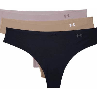 Under Armour kalhotky Pure Stretch Thong 3 Pack 004 černá – Zboží Mobilmania