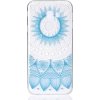 Pouzdro a kryt na mobilní telefon Pouzdro JustKing plastové modré lotus Samsung Galaxy J4 Plus - čiré