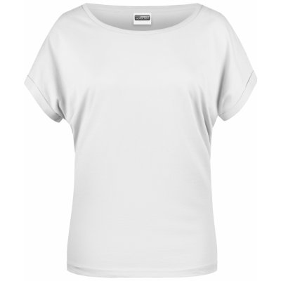 James & Nicholson Dámské tričko z biobavlny Bílá – Zboží Mobilmania