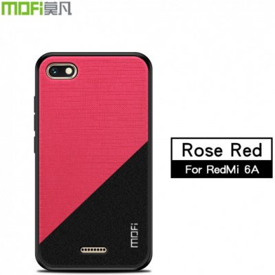 Pouzdro Mofi ochranné plastové a textilní Xiaomi Redmi 6A - růžově červené