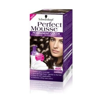 Schwarzkopf Perfect Mousse Permanent Color barva na vlasy 400 tmavě hnědý