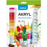 Luma Barvy akrylové sada 24 barev 12ml – Zboží Dáma