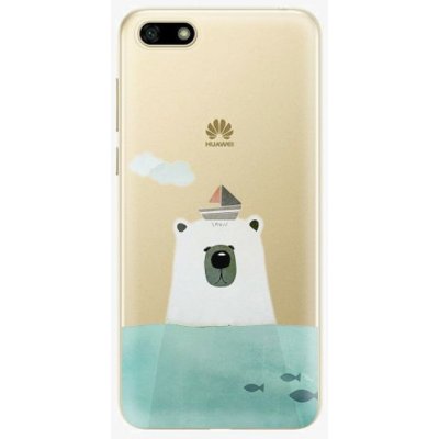 Pouzdro iSaprio - Bear With Boat - Huawei Y5 2018