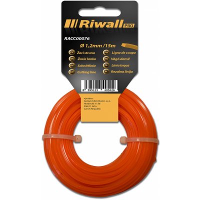 Riwall PRO Žací struna pr. 1,2mm, délka 15m, čtvercový průřez RACC00076