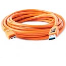 Tether Tools CU5454 USB 3.0 A/Micro B, 4,6m, oranžový