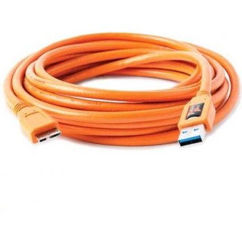 Tether Tools CU5454 USB 3.0 A/Micro B, 4,6m, oranžový