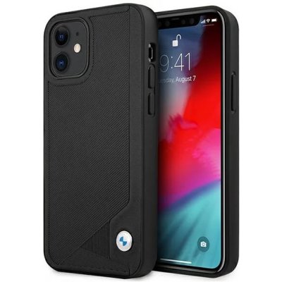 Pouzdro BMW iPhone 12 mini hardcase Leather Deboss ( černé – Zboží Mobilmania