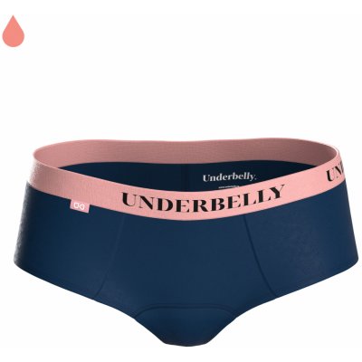 Underbelly menstruační kalhotky LOWEE modrá růžová z polyamidu Pro velmi slabou menstruaci