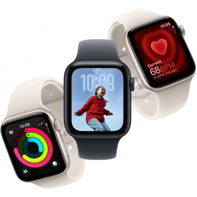 Apple Watch SE 3 (2025) Cellular 40mm Starlight Aluminium Case with Starlight Sport Band M/L MEP74WF/A – Hledejceny.cz