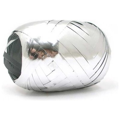 Stuha vázací 0,5 cm / 20 m, stříbrná metalická – Zboží Dáma