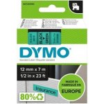 Dymo 45019 černý tisk/zelený podklad, 7m, 12mm – Zbozi.Blesk.cz