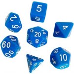 RPG kostky Sada 7 kostek Barva: Modrá – Zboží Živě