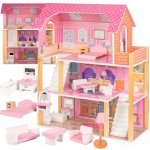 KIK Domeček pro panenky dřevěný LULILO Tulipo 70 cm – Hledejceny.cz