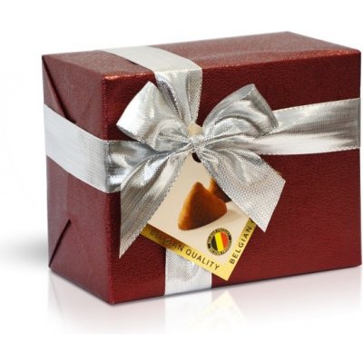 Selllot Belgické kakaové lanýže v červeném papíru se stříbrnou stuhou 200 g – Hledejceny.cz