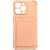 Pouzdro a kryt na mobilní telefon Apple Hurtel Card Armor pro iPhone 12 Pro Card wallet silicone armor Air Bag pink 5907769335518