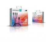 Connect IT CCA-2051-BK 3in1 USB-C & Micro USB & Lightning, 1,2m – Zboží Živě
