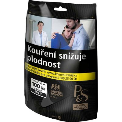 P&S Black tabák cigaretový 45 g – Sleviste.cz