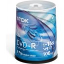 TDK DVD-R 4,7GB 16x, cakebox, 100ks (T19479)