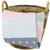 Dětská deka Ullenboom přikrývka & plyšová deka růžová šedá