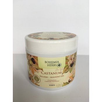 Bohemia Herbs Castanum Forte extra silný balzám masážní gel 600 ml