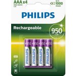 Philips AAA 950mAh 4ks R03B4A95/10 – Zboží Živě
