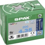 SPAX 1197000400353 R 88091 Senkkopf T-STAR šroub do dřeva 4 mm 35 mm T-STAR plus nerezová ocel A2 200 ks – Hledejceny.cz
