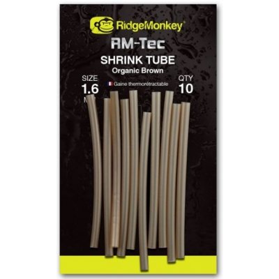 Ridgemonkey Smršťovací hadička RM-Tec Shrink Tube 2,4 mm Organic Brown 10 ks – Zboží Dáma