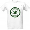 Pánské Tričko Tričko s potiskem Cannabis pánské Bílá