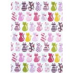SCANquilt utěrka DEKORO kočičky bílopastelová 50 x 70 cm – Sleviste.cz