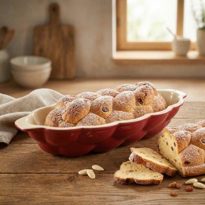 Tescoma Delicia Vánočka krémová keramická forma vánočky 32,5x16cm – Zbozi.Blesk.cz