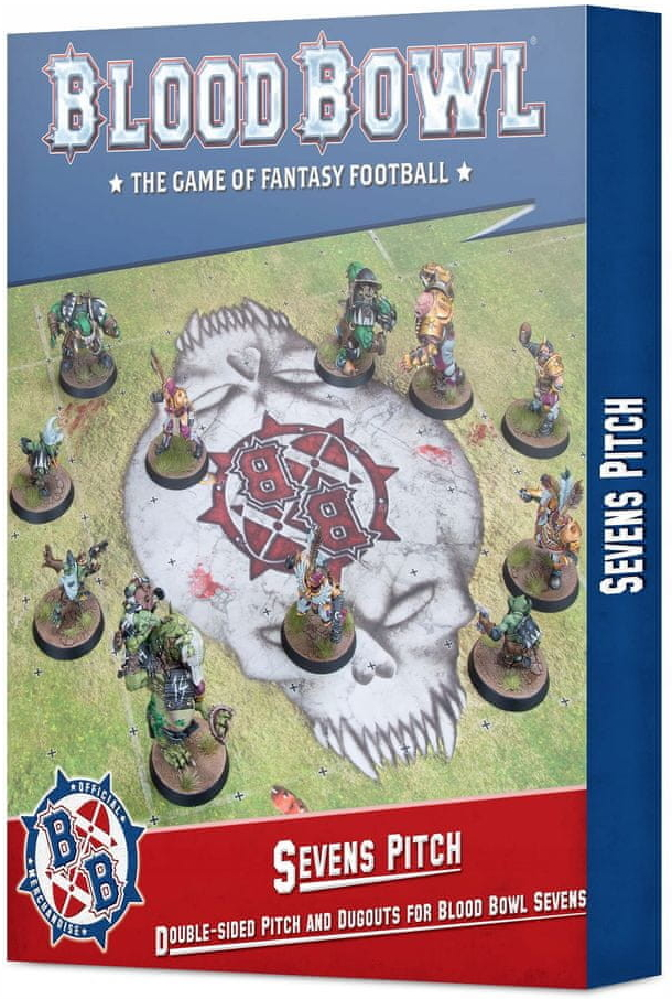 GW Warhammer Sevens Pitch: Double-sided Pitch and Dugouts for Blood Bowl Sevens