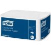 Ubrousky Tork Papírové ubrousky 1V bílé do zásobníku N1 10935 32x33 cm