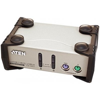 Aten CS-82A KVM elektronický přepínač, pro 2 PC, 1xVGA, 1xkláv., 1xmyš, stolní – Zboží Živě