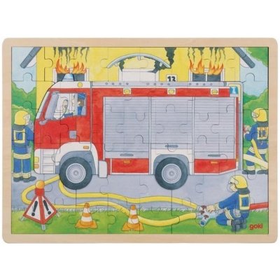 Goki vícevrstvé puzzle hasiči při práci 59 dílků – Zboží Mobilmania
