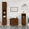 Koupelnový nábytek vidaXL hnědý dub 65 x 33 x 60 cm kompozitní dřevo