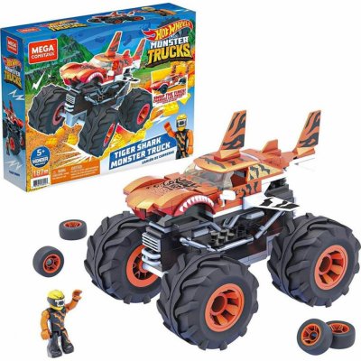 Mega Construx Hot Wheels Monster trucks Tiger Shark – Zboží Dáma