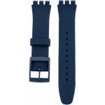 Swatch Unisex tmavě modrý silikonový pro hodinky