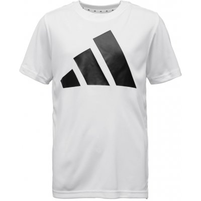 adidas J TRAIN ESSENTIALS BL TEE Bílá Černá – Zboží Mobilmania