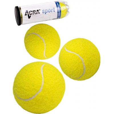 ACRA Tenisové míčky žluté rekreační set 3ks v dóze – Zboží Mobilmania
