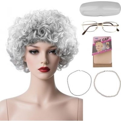 Fsahiuf 6dílná sada paruk s motivem babičky – Zboží Mobilmania