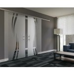 Amod Cassini skleněné posuvné dveře dvoukřídlé 2 x 90 x 205 cm – HobbyKompas.cz
