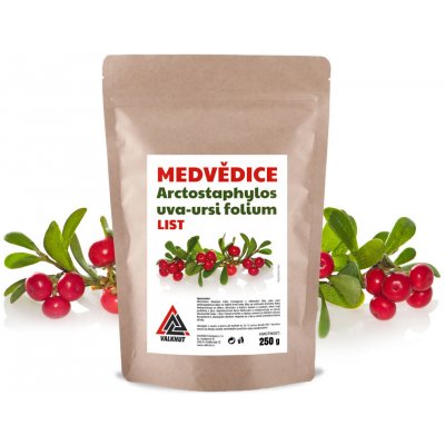 VALKNUT Medvědice Arctostaphylos uva ursi folium list 500 g – Zboží Dáma